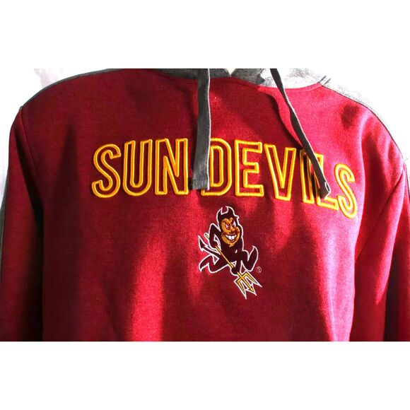 NWT NCAA Arizona State Sun Devils Hoodie Sweatshirt Red/Gray XX-Large 2XL - Picture 2 of 4